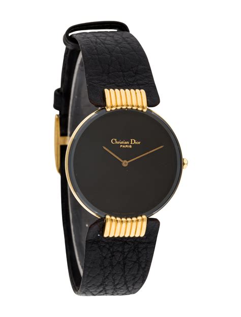 christian dior black moon watch